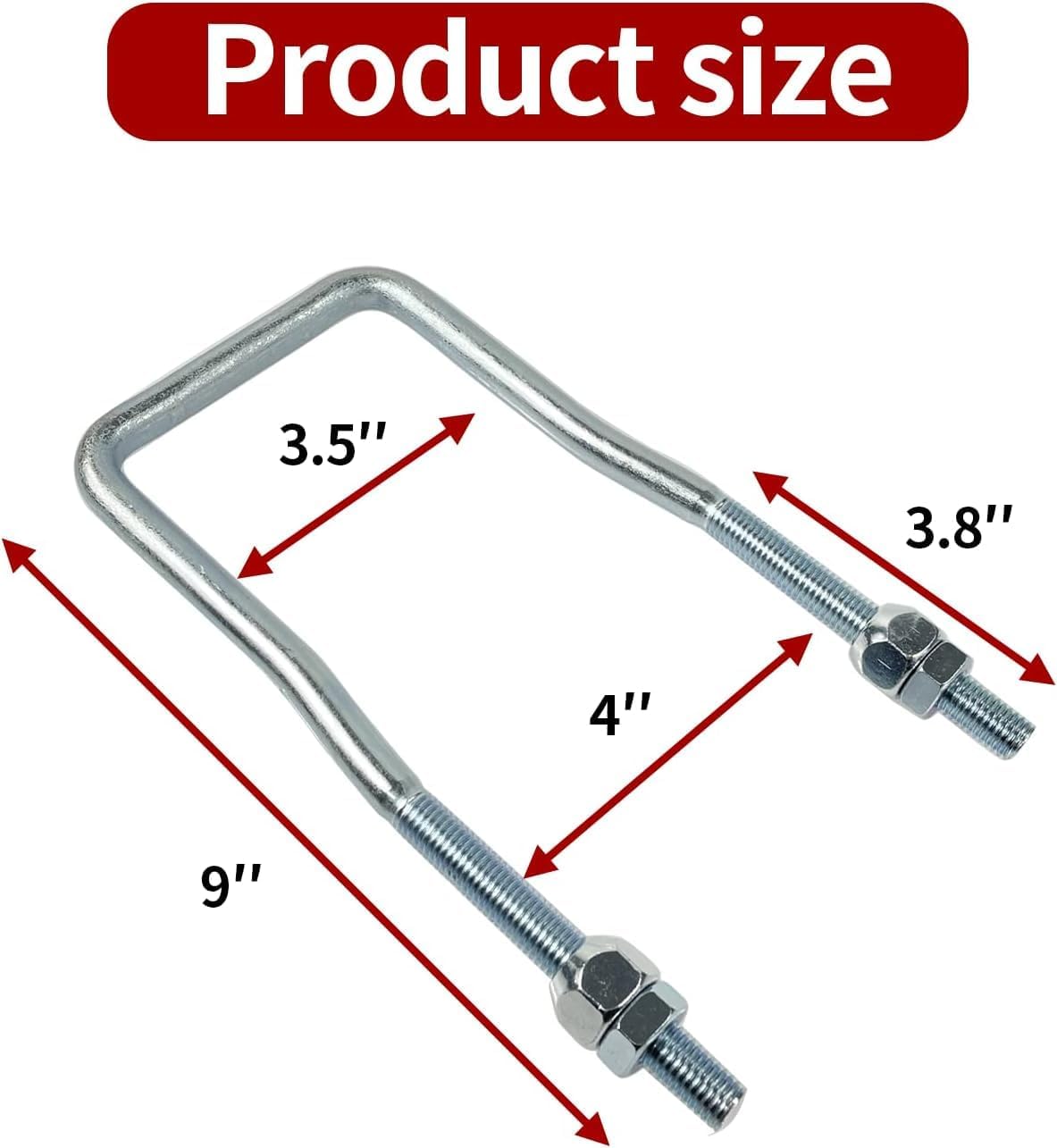 Trailer Spare Tire Mount,Spare Tire Mount for Utility Trailer,U Bolt Carrier Holder Fit for Side 4 or 5 Lug Fit Fishing Boat or Sailboat