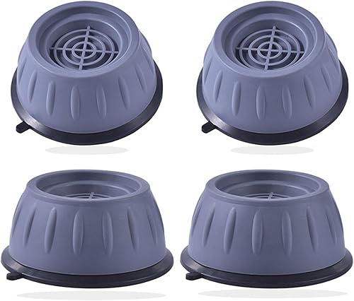 4 almohadillas para pies de lavadora antivibraciones, anti-caminar, reducción de ruido, antideslizante, antivibración, almohadillas de goma para