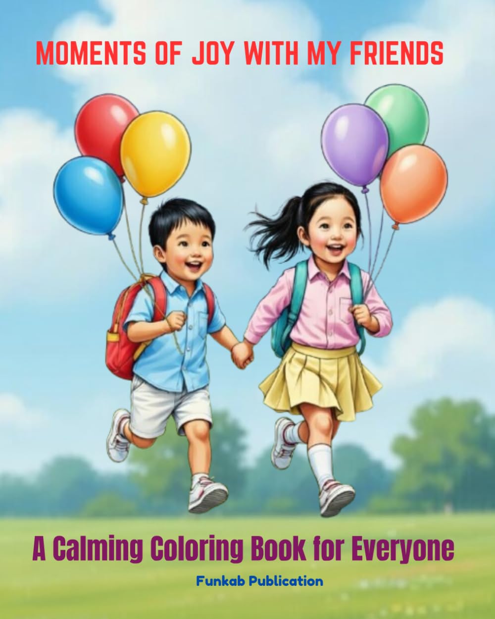 Moments of Joy With My Friends: A Calming Coloring Book for Everyone