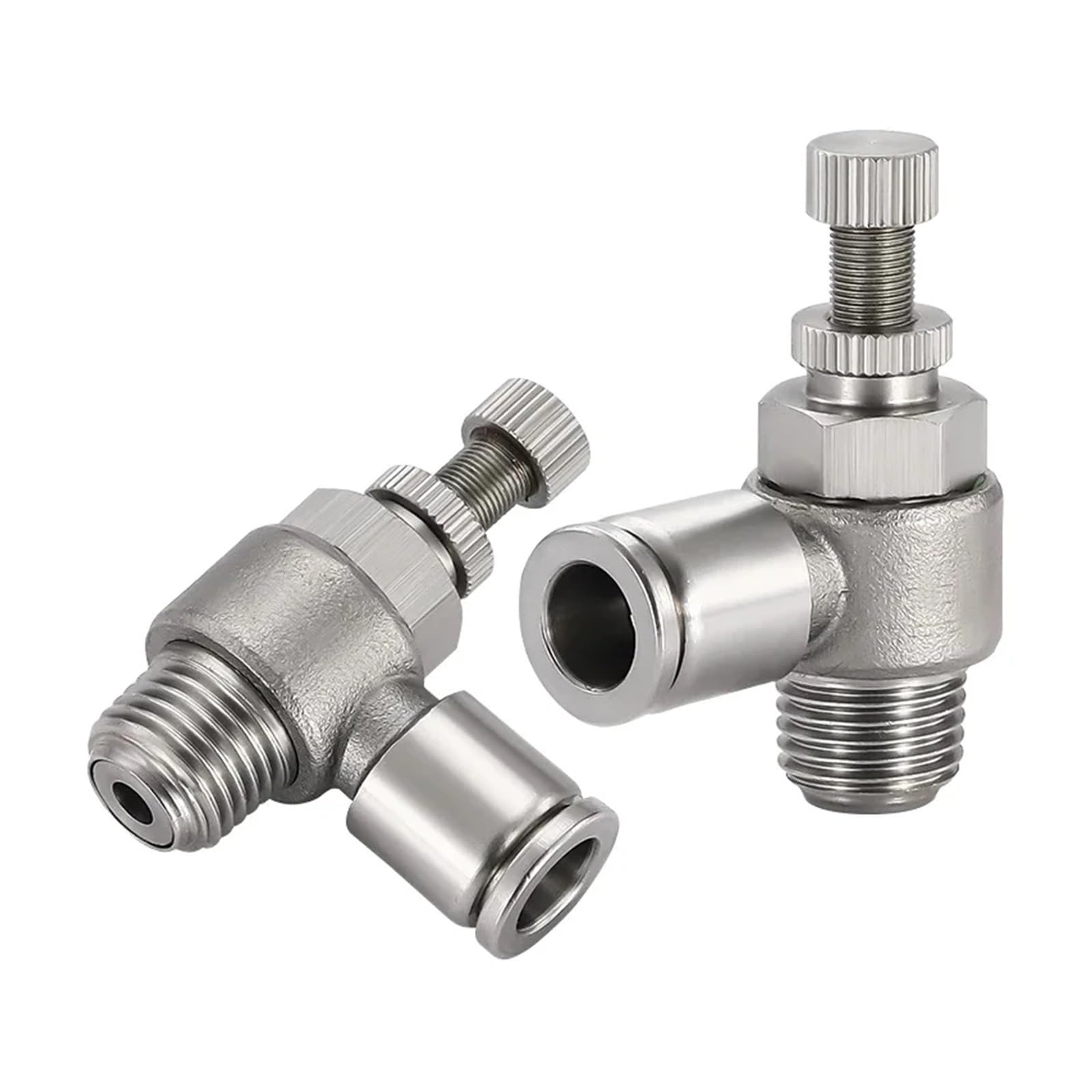 Raccord pneumatique en acier 304 SL6-01 de régulation durable