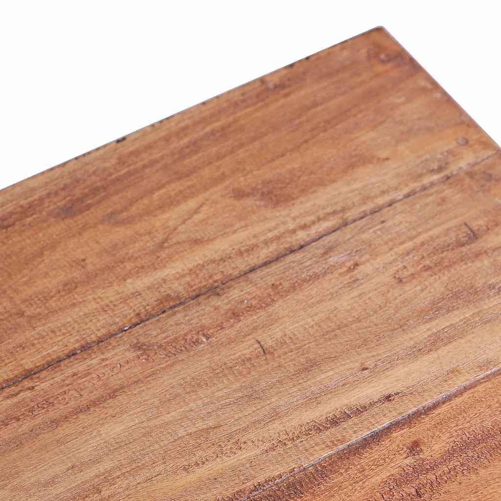 Stolik kawowy 60 x 45 x 23 cm, stare drewno z recyklingu, ręcznie polerowany, rustykalny stolik pomocniczy do salonu, jedyne w swoim rodzaju wzornictwo, trwały