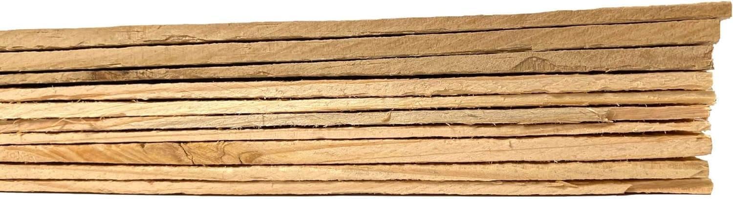 Unfinished Wood Bundle, Pack of 10, 36 Inches – Wooden Planks for Arts, Crafts, DIY Projects, and Home or School Decorations