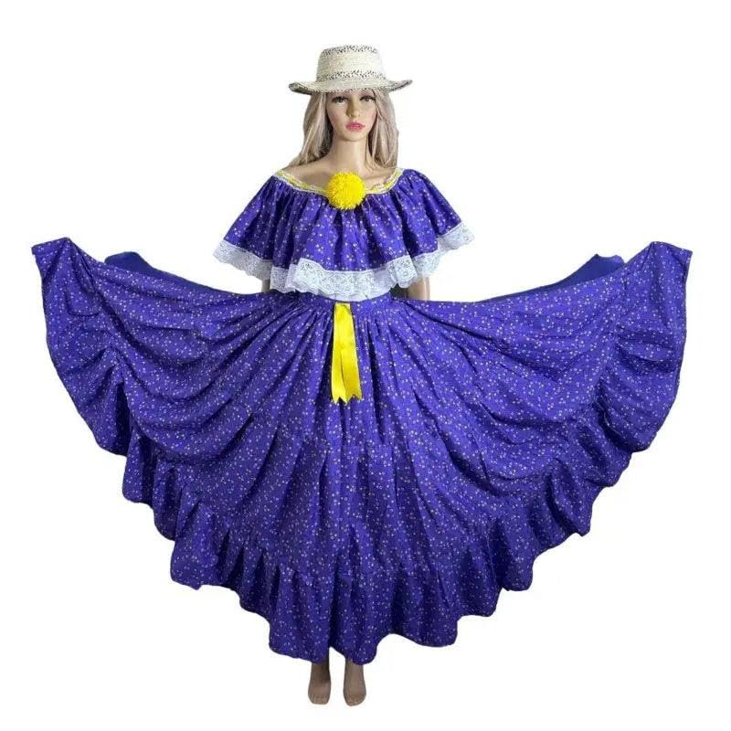 Pollera de Zaraza - Traditional Panamanian Dress (Montuno Style)4