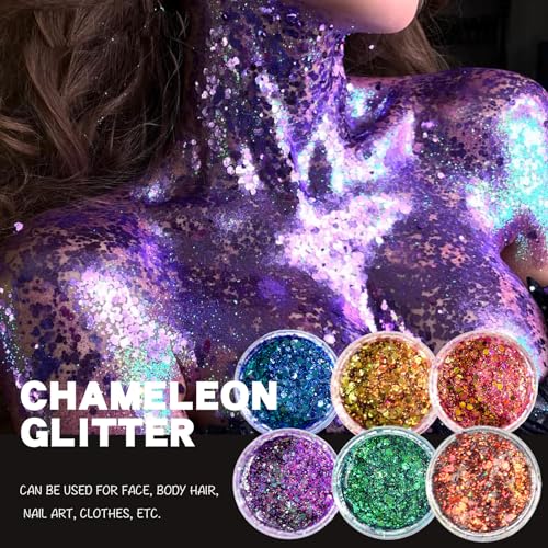 Purple-Body-Glitter-Gel-Chunky-Glitter-Gel-Makeup-for-Face-Hair-Nails-Party-Singer-Concerts-Music-Festival-Rave-Accessories-Mermaid-Holographic-Sparkling-Gel