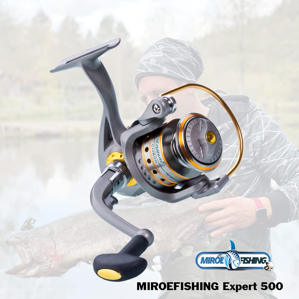 Ultralight UL Angelset sofort einsatzbereit ! UL-Carbonrute 1,80m + Angelrolle Expert1000 fertig mit Schnur + Köderset mit Spoon I Gummifisch I Softlures I Aromastoff