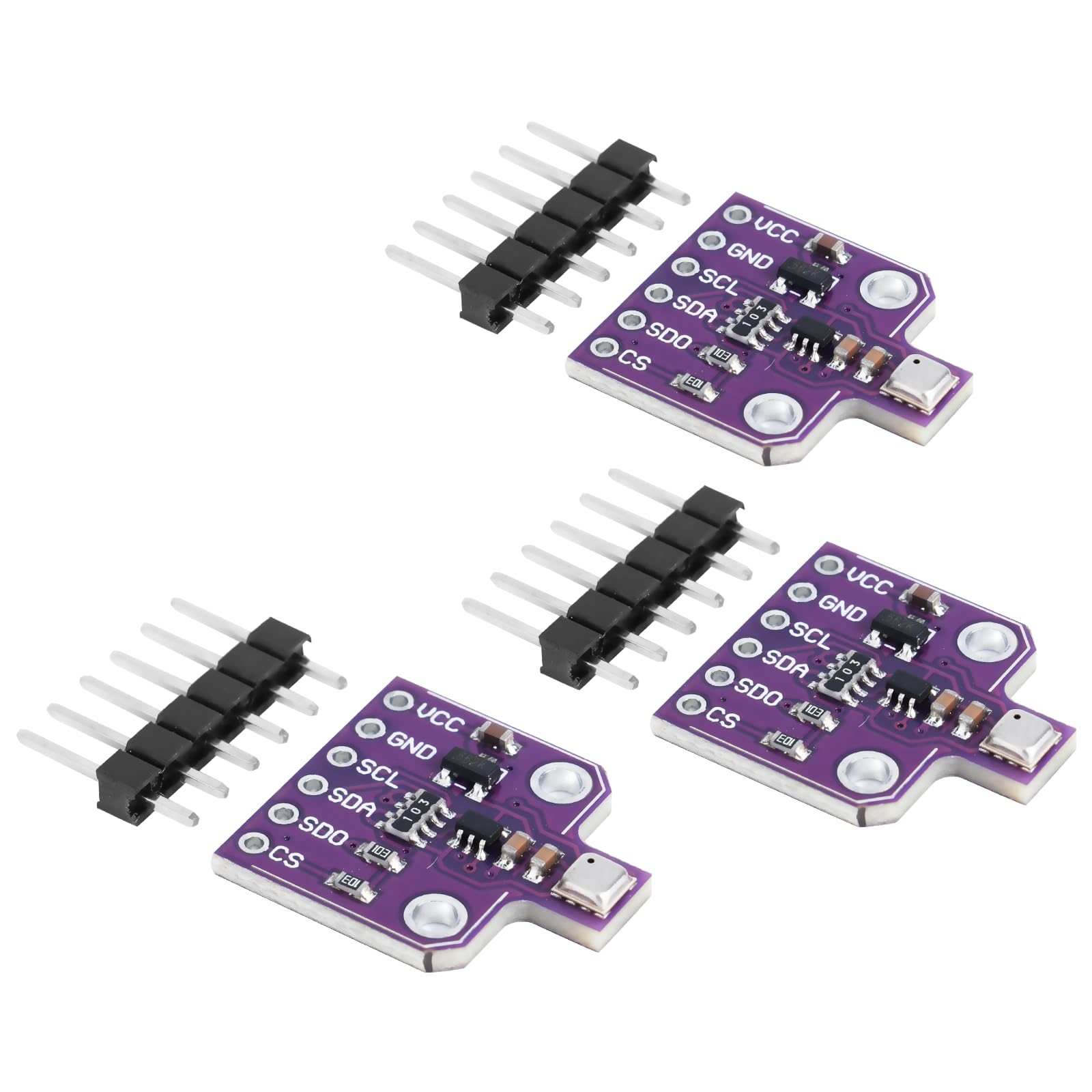 ARCELI BME680 Carte de développement CJMCU-680 Capteur de pression pour capteur de température et d'humidité 1,7 ~ 3,6 V I2C Compatible avec Arduino pour la détection de la qualité de l'air (3 pièces)