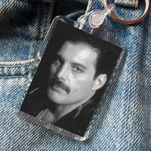FREDDIE MERCURY - Original Art Keyring #js001
