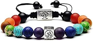 Moneekar Jewels Bracelet for Men, 8 inches, Metal, Agate