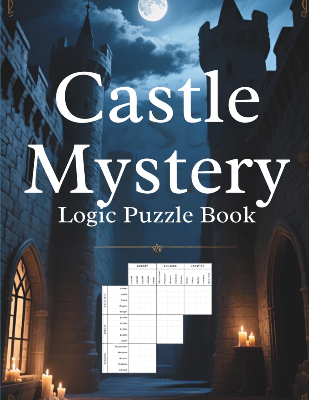 Castle Mystery Logic Grid Puzzles: A Challenging Logic Puzzle Book with Mystery Clues, Deduction Grids, and Brain Teasers for Adults
