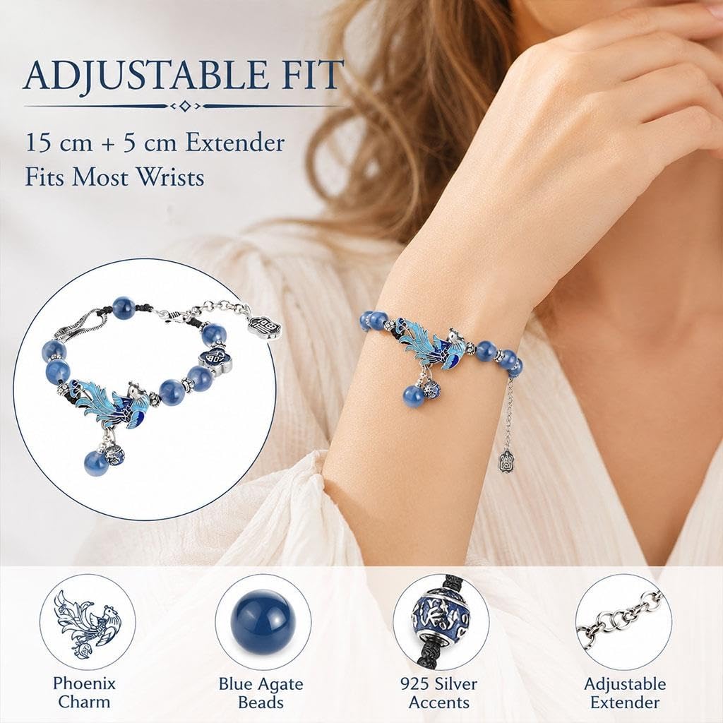 Set De Joyería Fénix, Collar Pulsera Pendientes, Plata S925