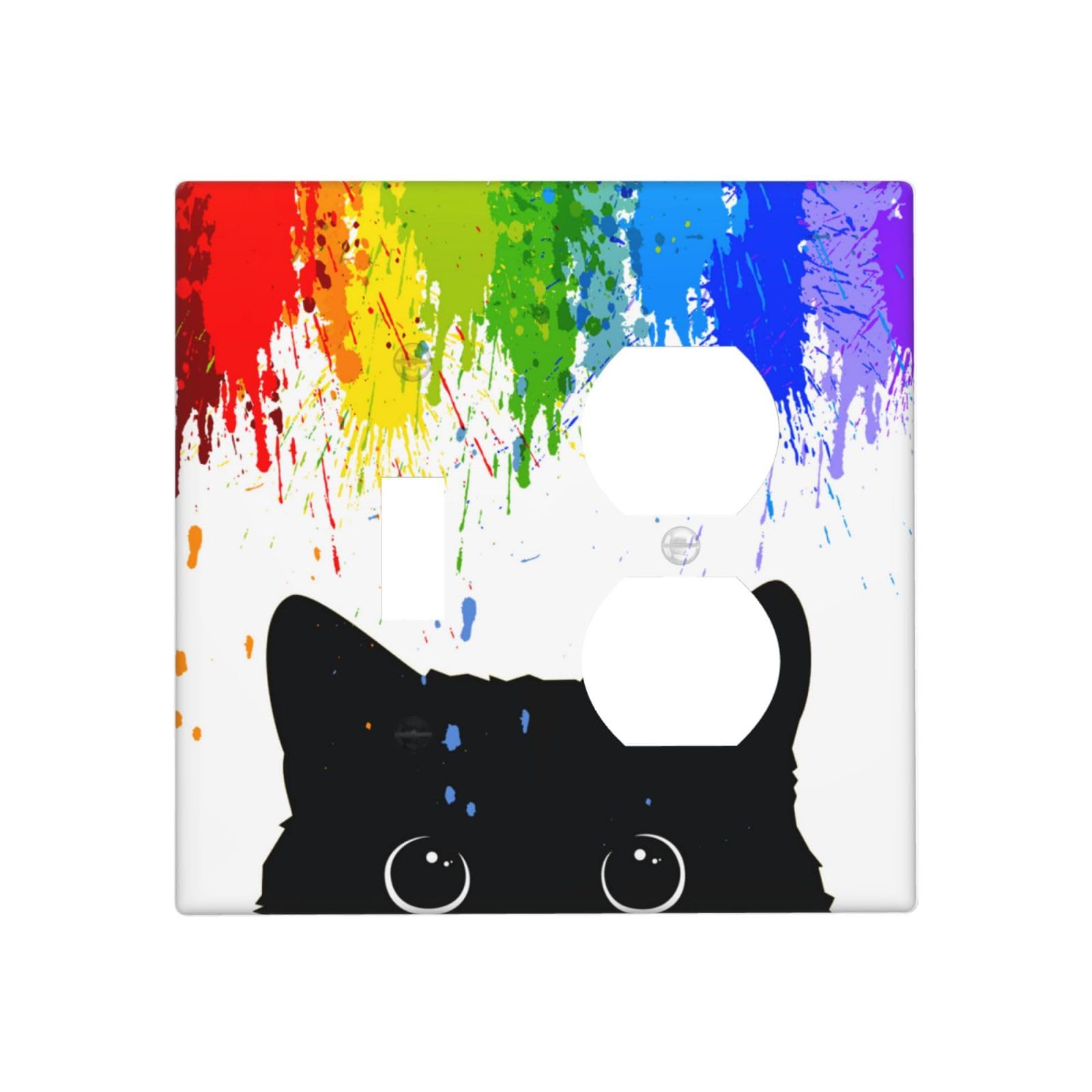 Rainbow Light Switch Plates - Colorful Wall Decor -29