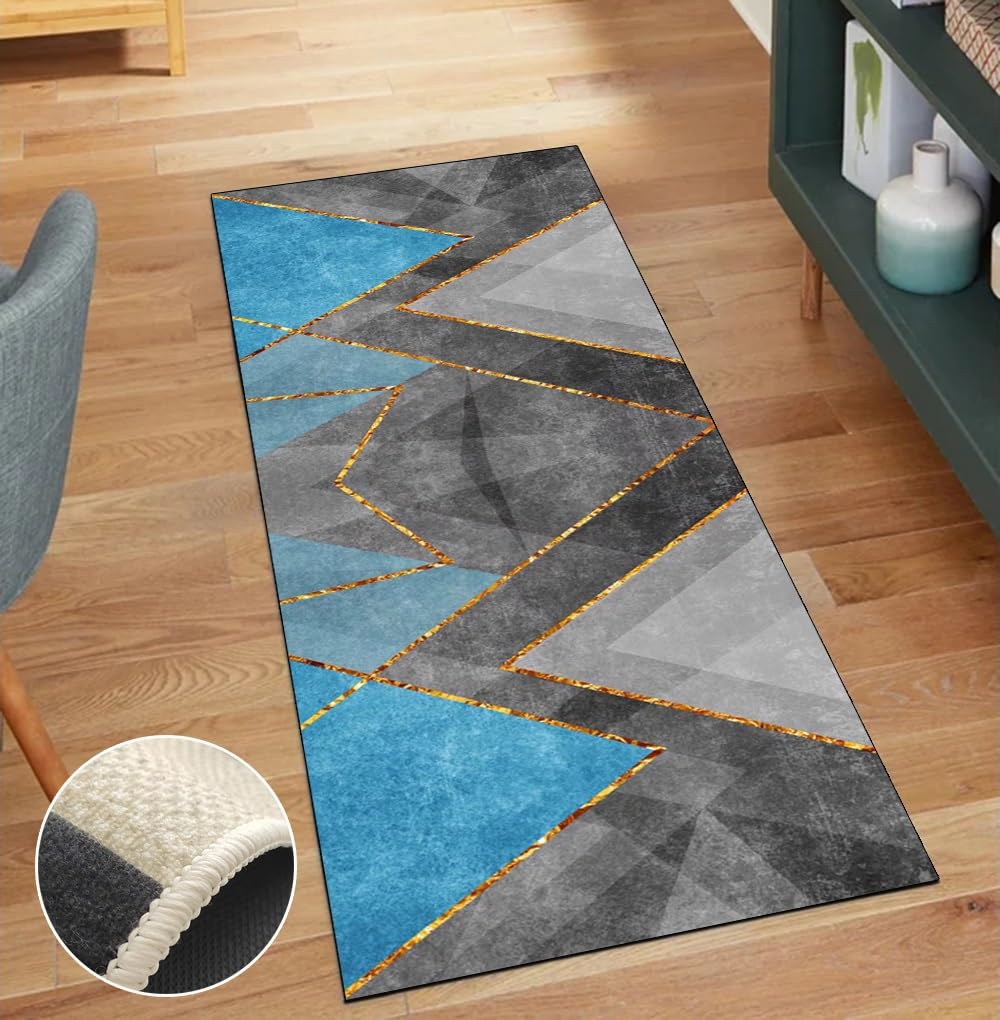Alfombra de pasillo para cocina lavable que evita resbalones molestos