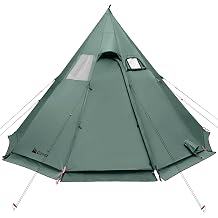 Gonex Hot Tent with Stove Jack, Teepee Tipi Tent for Camping, 3-6 Person