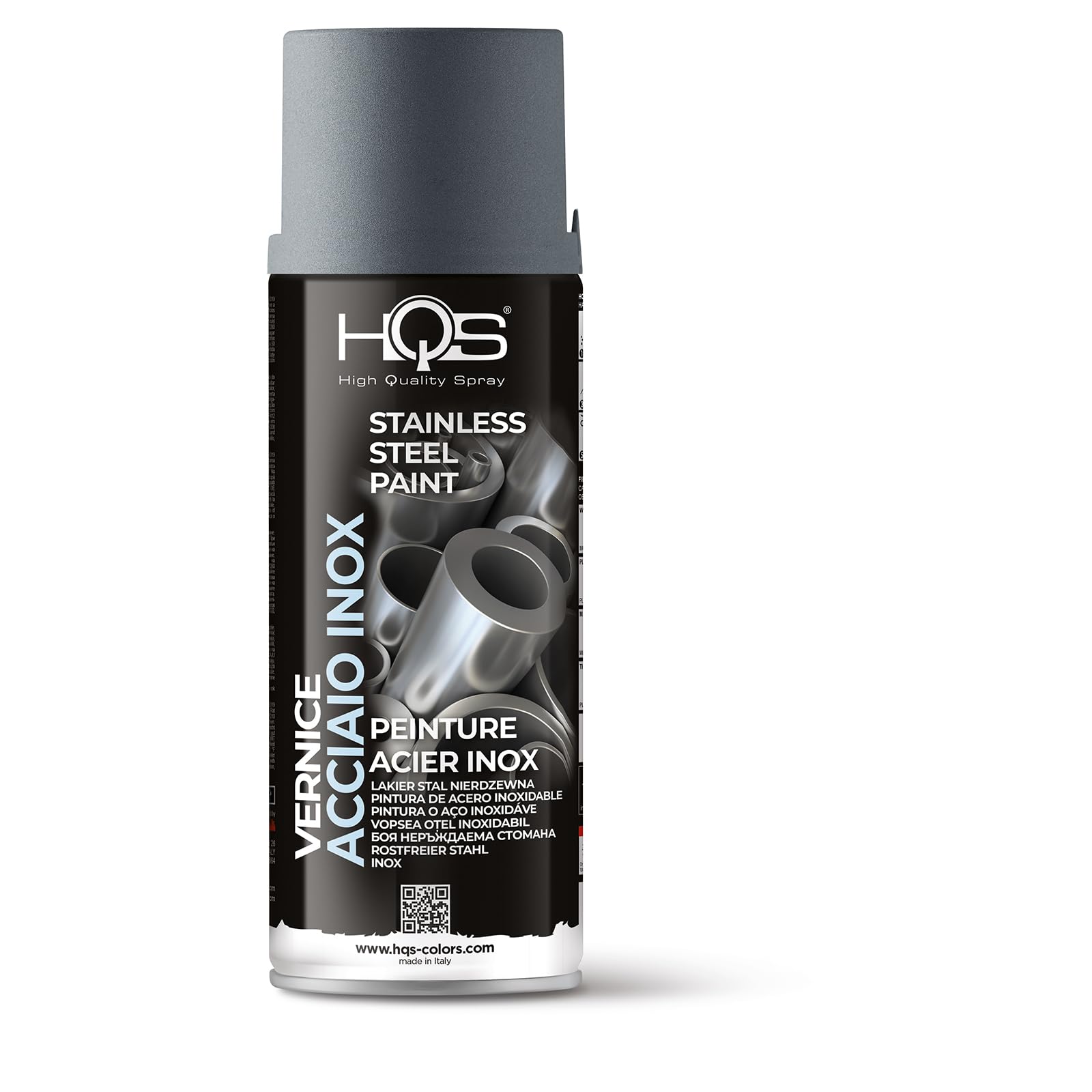 HQS Bomboletta di Vernice Spray 400ml Acciaio Inox (12)