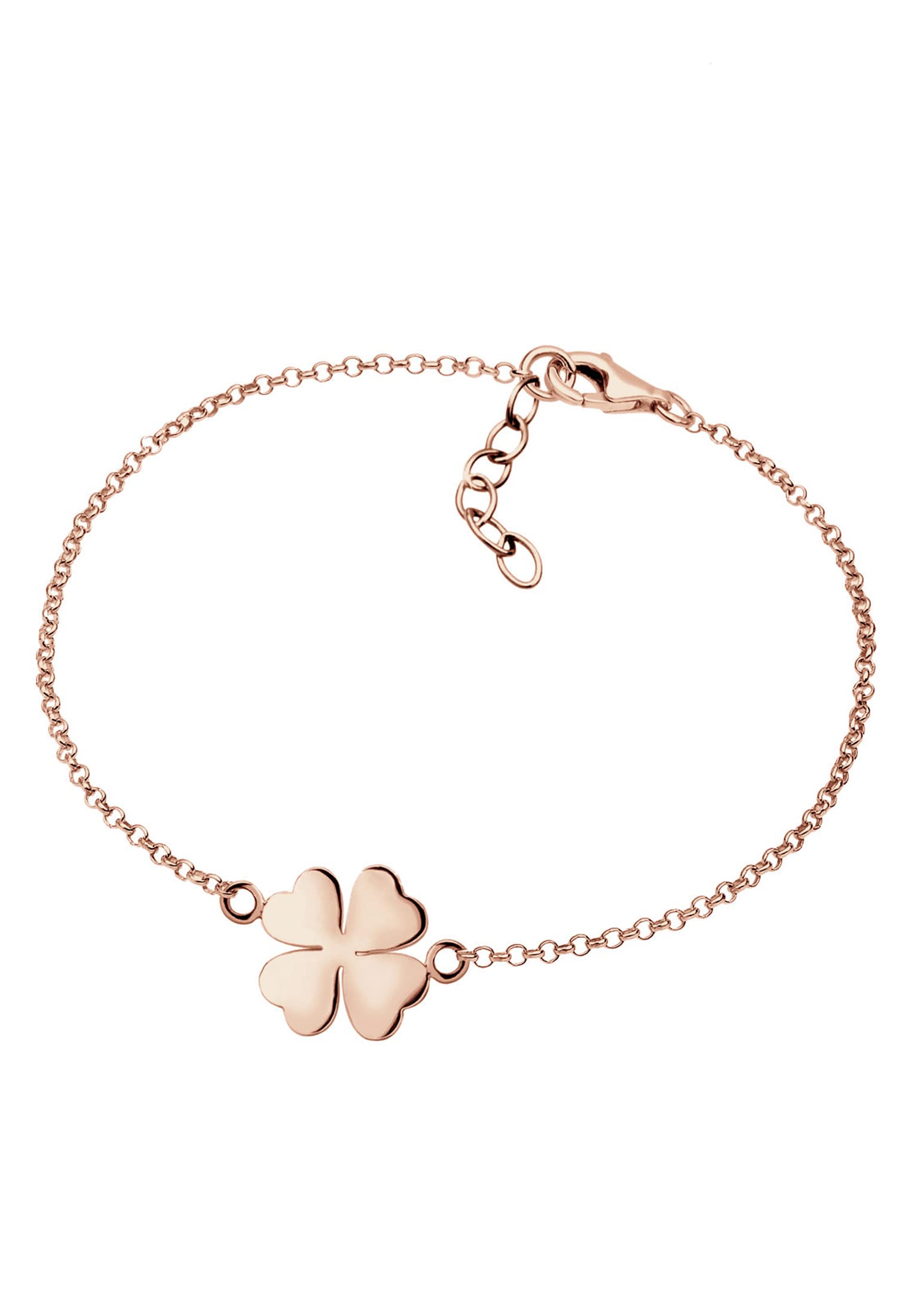 Elli Pulsera Mujer Símbolo la Hoja del Trébol en Plata Esterlina 925