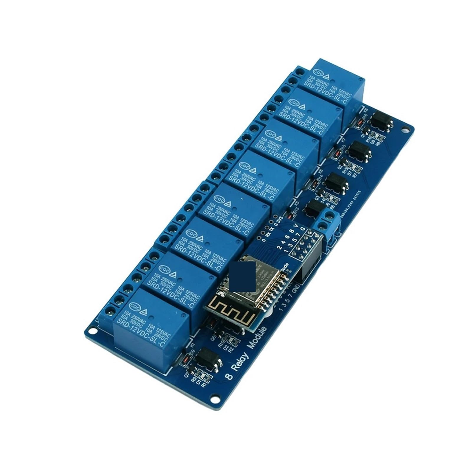 Module relais 12V 4 voies à déclenchement ajustable haut et bas