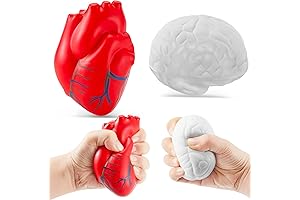 Chill Pill Stress Ball Set: Your Brain and Heart Are in Your Hands