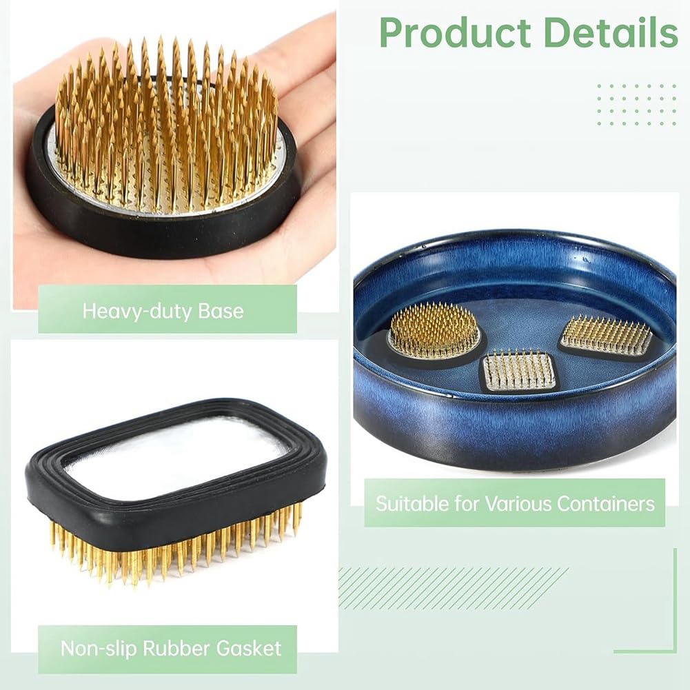3 Giapponesi per Composizioni Floreali, Kit Kenzan JP Accessori di Ricambio per Composizioni Floreali