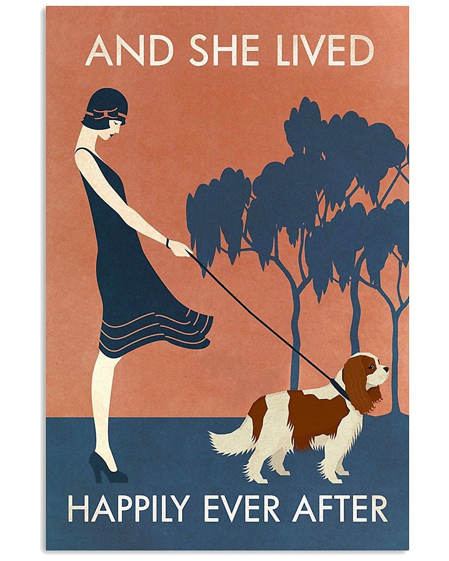 Ingzzaac Metalpostera14104 Vintage And She Lived Happily Ever After Poster Metal Aluminium Tin Wall Decor 8"X12"