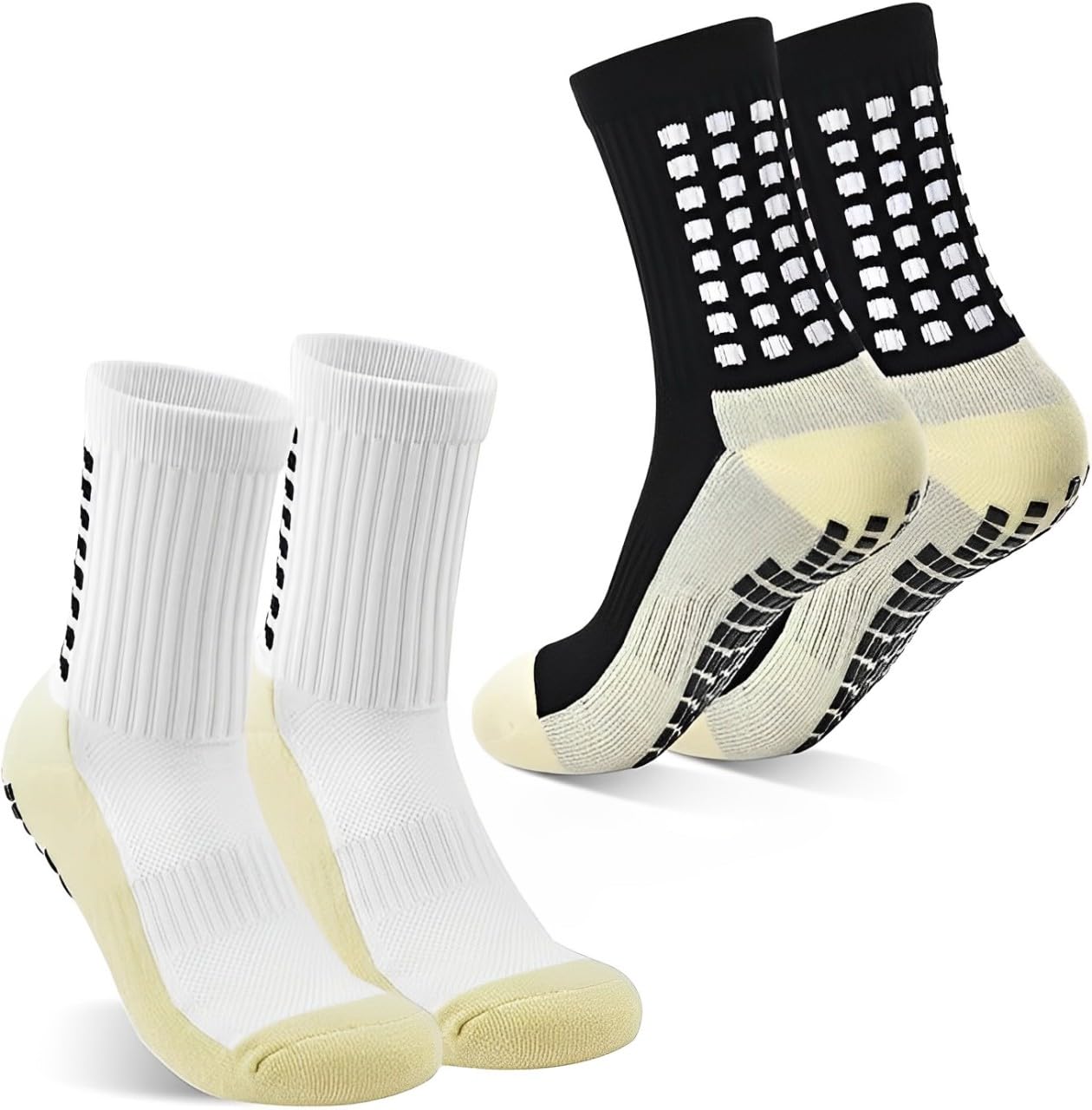 ZEPZY Hi-Tech Upgraded Athletic Socks for Men Women, Rubber Anti-Slip, Thicken Cushion Sport, Ankle Length Socks for Badminton, Running Gym, Indoor Training-picture-55