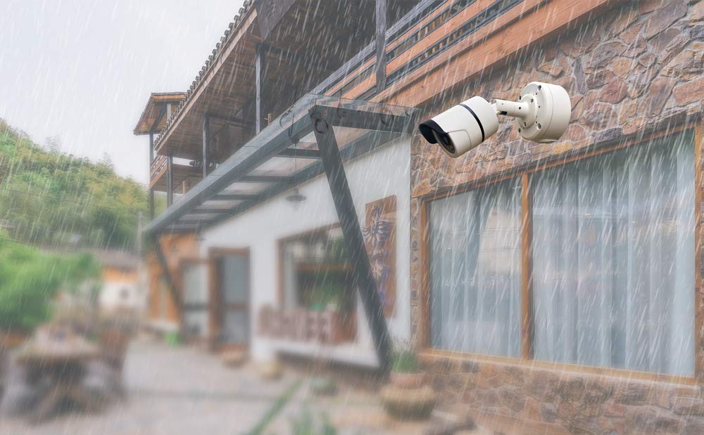4x Scatole di Giunzione in Alluminio Impermeabili per Telecamere Bullet - Staffa di Montaggio in Metallo, Nasconde Cavi