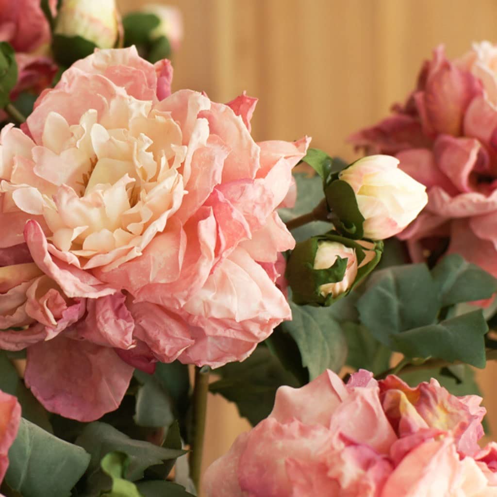 Sztuczny kwiat Ręcznie wykonane Sztuczne Kwiat Bukiety Peony Kwiat Układ Dekoracje Salon Stołowe Dekoracje Dla Partii Festiwalu Faux Flower Wystrój domu wesele (Color : C)