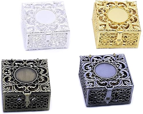 Miniatura 4 de Caja de cuentas de rosario, collar religioso, caja de almacenamiento de rosario, joyero vintage para rosario, recuerdos (1)