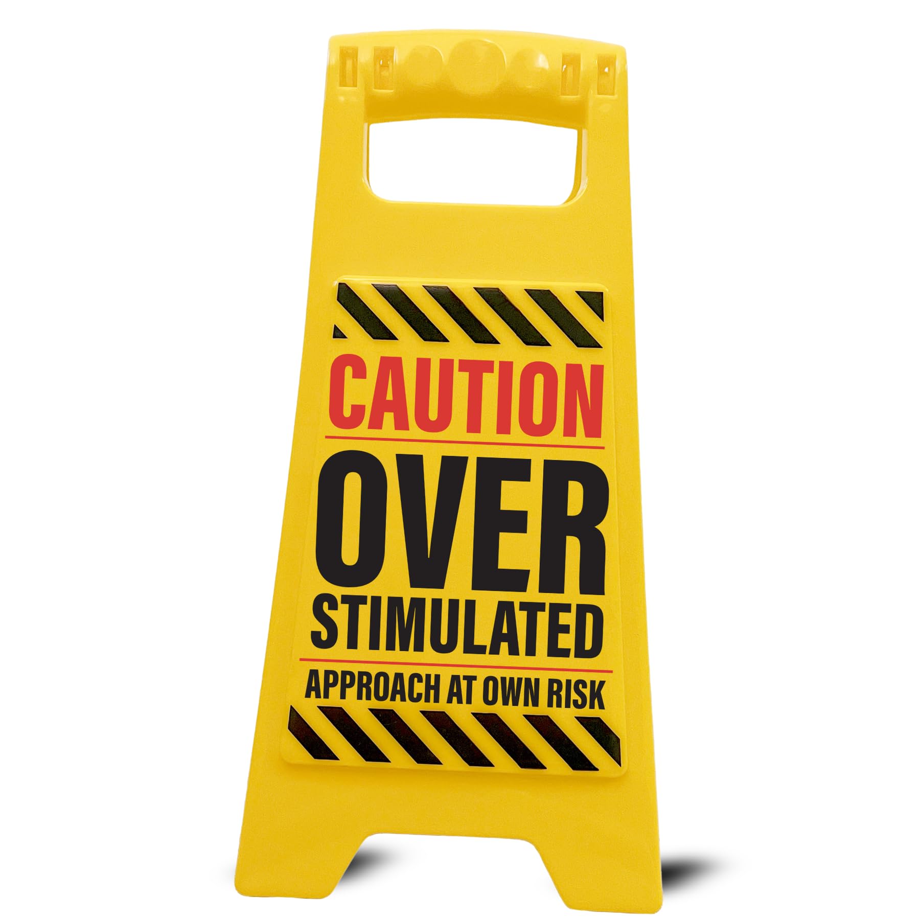 Boxer Gifts Desk Warning Sign - Overstimulated - Multicolor
