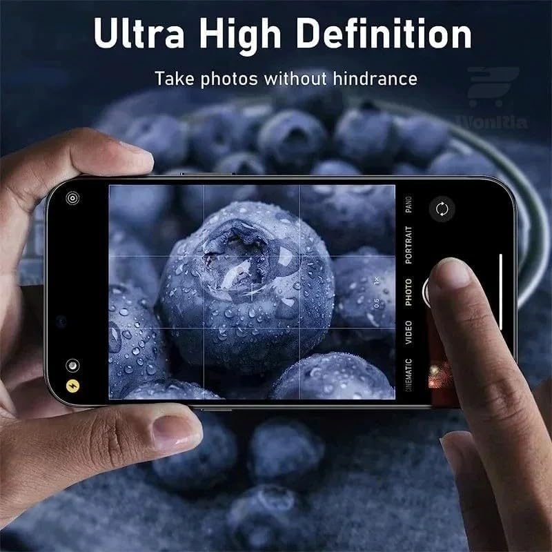 Image of Pack 1 - Metal Frame Camera lens Protector for Samsung M36 5G Camera Tempered Glass Aluminum Alloy Rings, Ultra-HD Metal Frame- Black