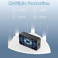 Vista 3 de Cargador para portátil de 65 W compatible con Microsoft Surface Pro 11, 10, 9, 8, 7, 7+, 6, 5, 4, 3, 2, X, laptop 6, 5, 4, 3, 2, 1, tablet Book/Go