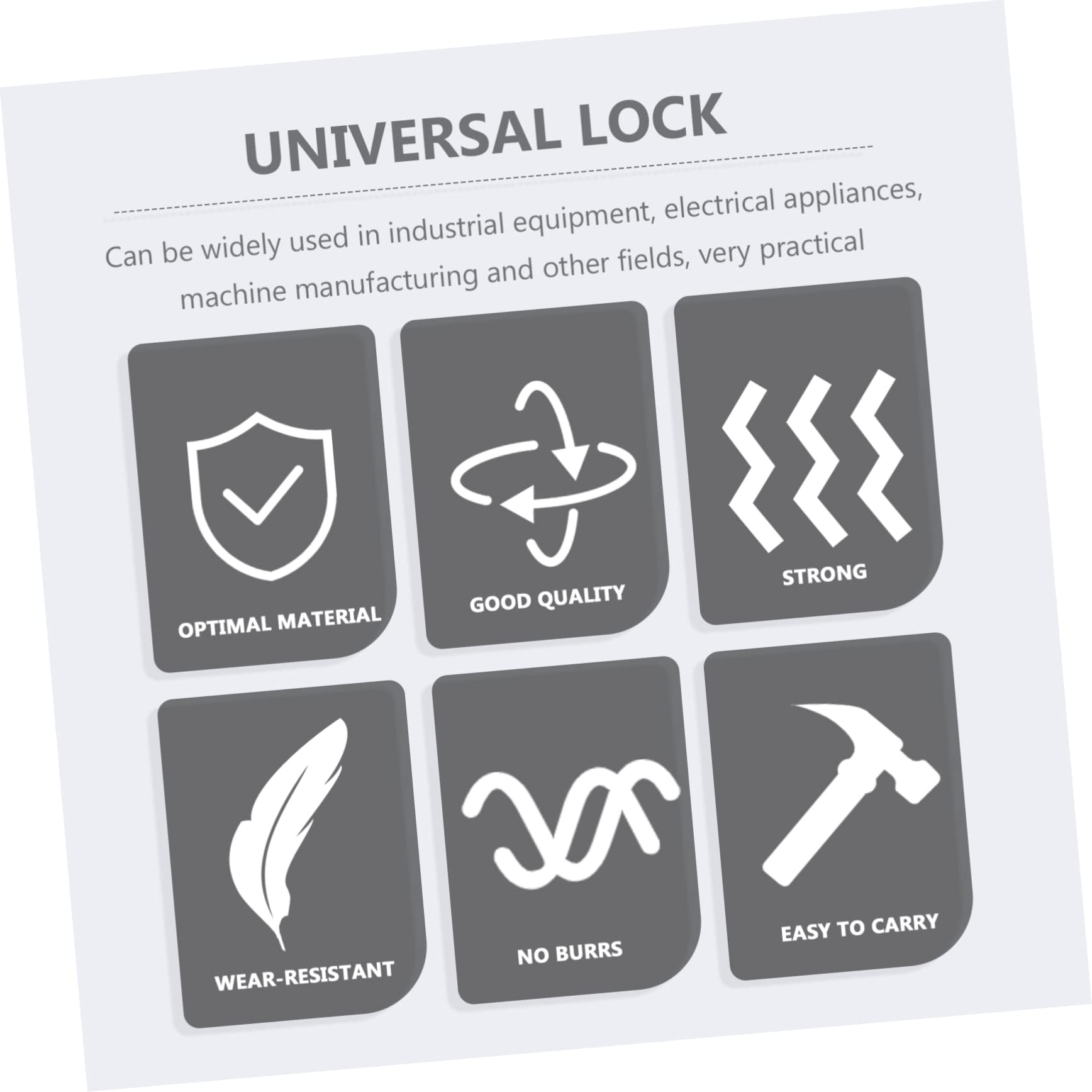 CIYODO 8 Safety Buckle Lock Fireproof Lockout Hasp Safety Lock Hasp Factory Safety Lock Hasp Lock Pad Lock Lockout Device Padlock Universal Lock Safe Lock Aluminum Silver