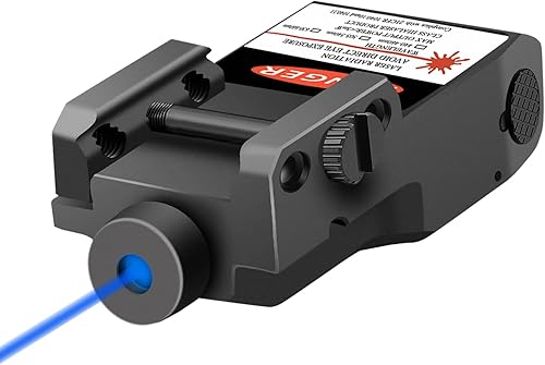 Nihowban Soporte de riel Picatinny Weaver con vista láser rojoazulmoradoverde, haz rojo recargable magnético para rifle de pistola de pistola, fácil