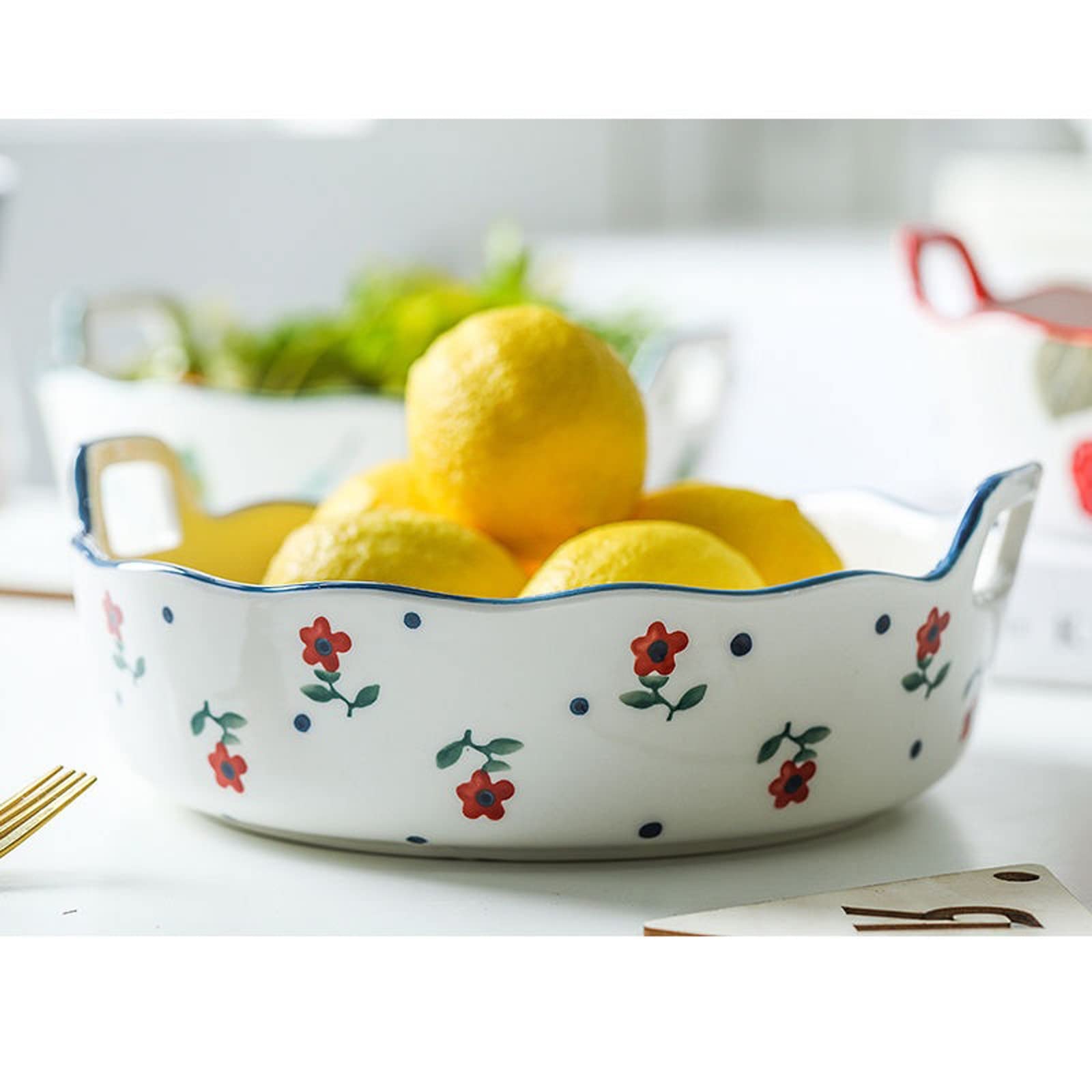 Zestaw do pieczenia śliczne danie do pieczenia pieczona płyta ryżowa binauralna ceramiczna głęboka patelnia do pieczenia japoński styl domowa blacha do pieczenia miska do piekarnika prostokątna blacha