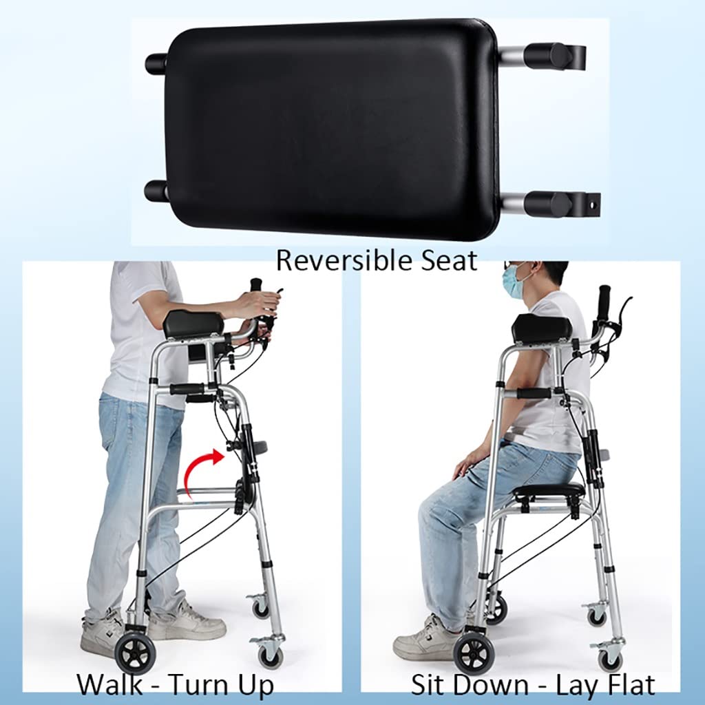 折りたたみ式4輪歩行器ハンドブレーキ付き Amazon.co.jp: ハンドブレーキ付き歩行器、高齢者用4輪