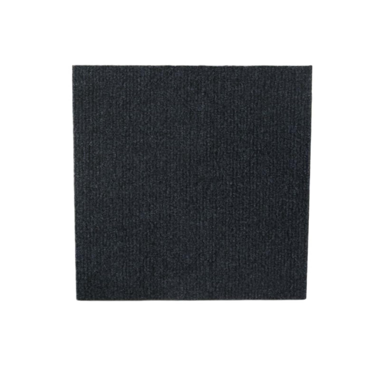 Rutdcjkne Black Carpet Tiles Peel And Stick, Self Adhesive Carpet Tiles Multicolor 30X30cm 4-32 Pcs Soundproof Office Floor Mat(,30X30cm 24Pcs)