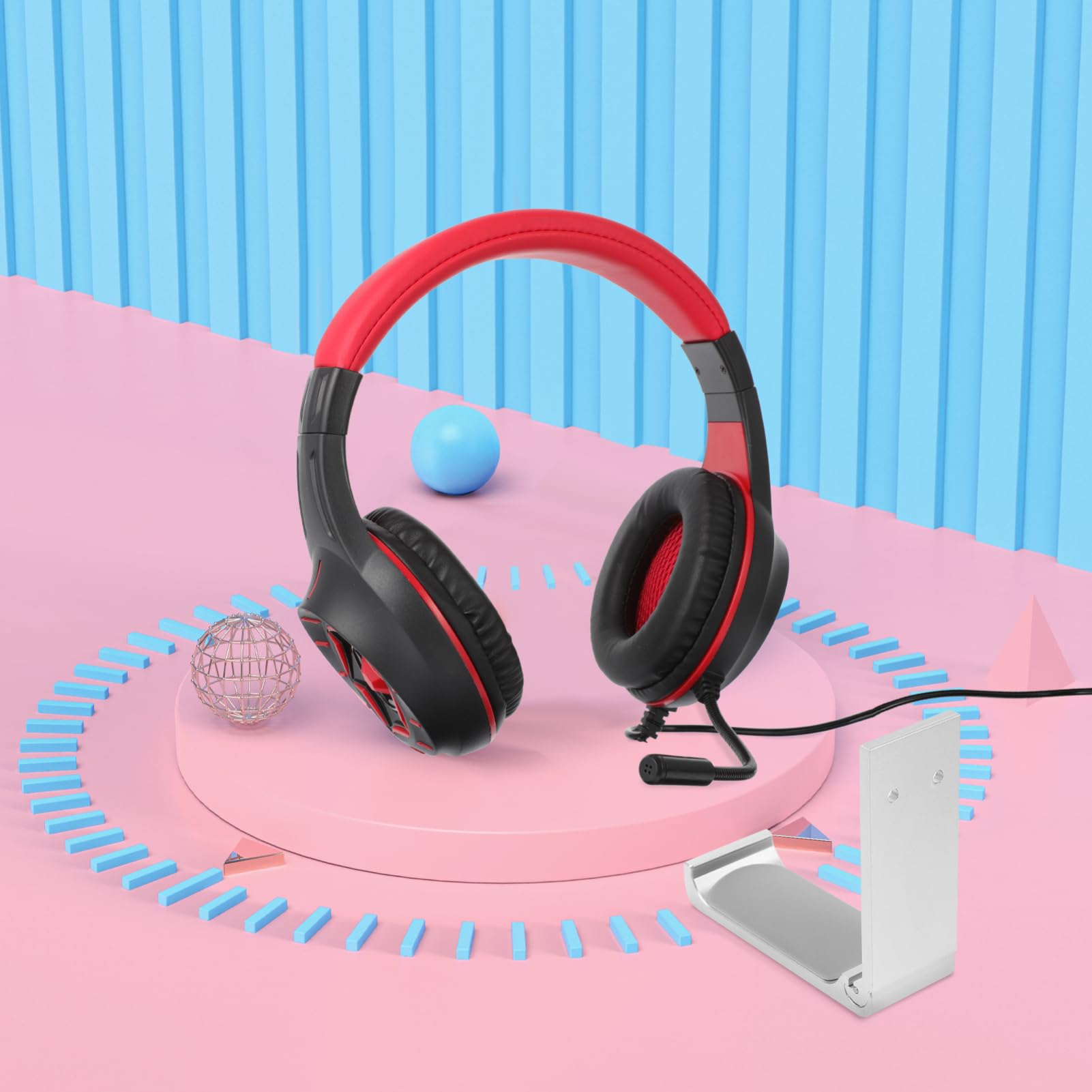 Soporte para Auriculares de Aleación de Aluminio Estante para Auriculares Gaming Soporte de Escritorio Resistente para Organización y Almacenamiento