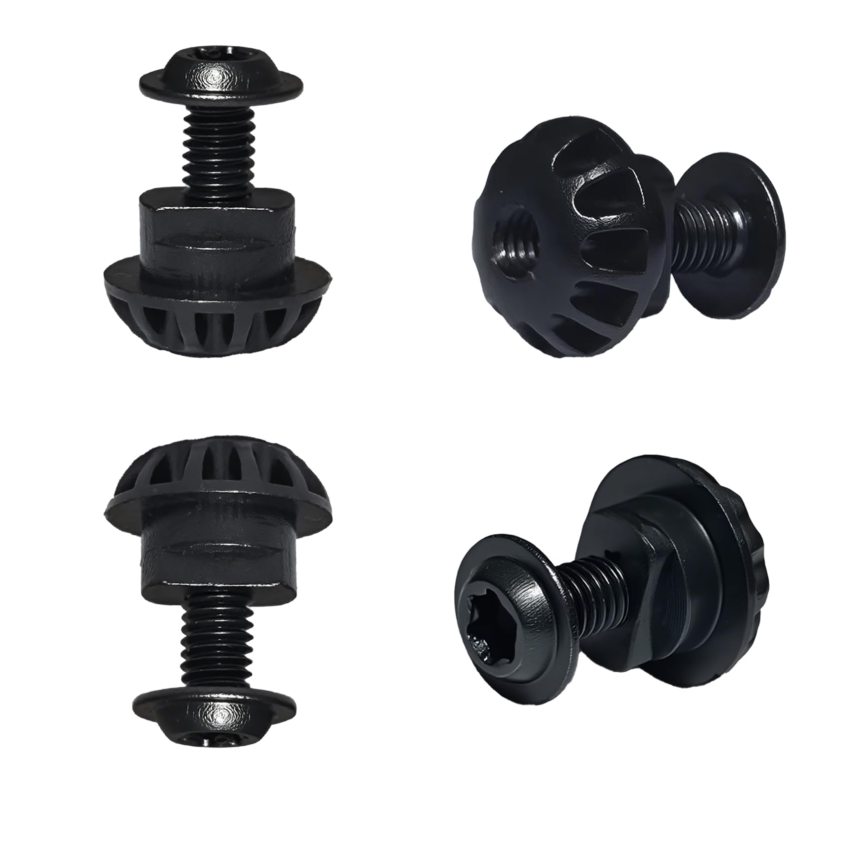 4 Pcs Screw Bolt and Plastic Grommet/Nuts Compatible with La-Z-Boy/Lazyboy Rocker Recliner Leg Rest Scissor Insert, Screw and Grommet Replaces Parts for footrest 3-Position Locks
