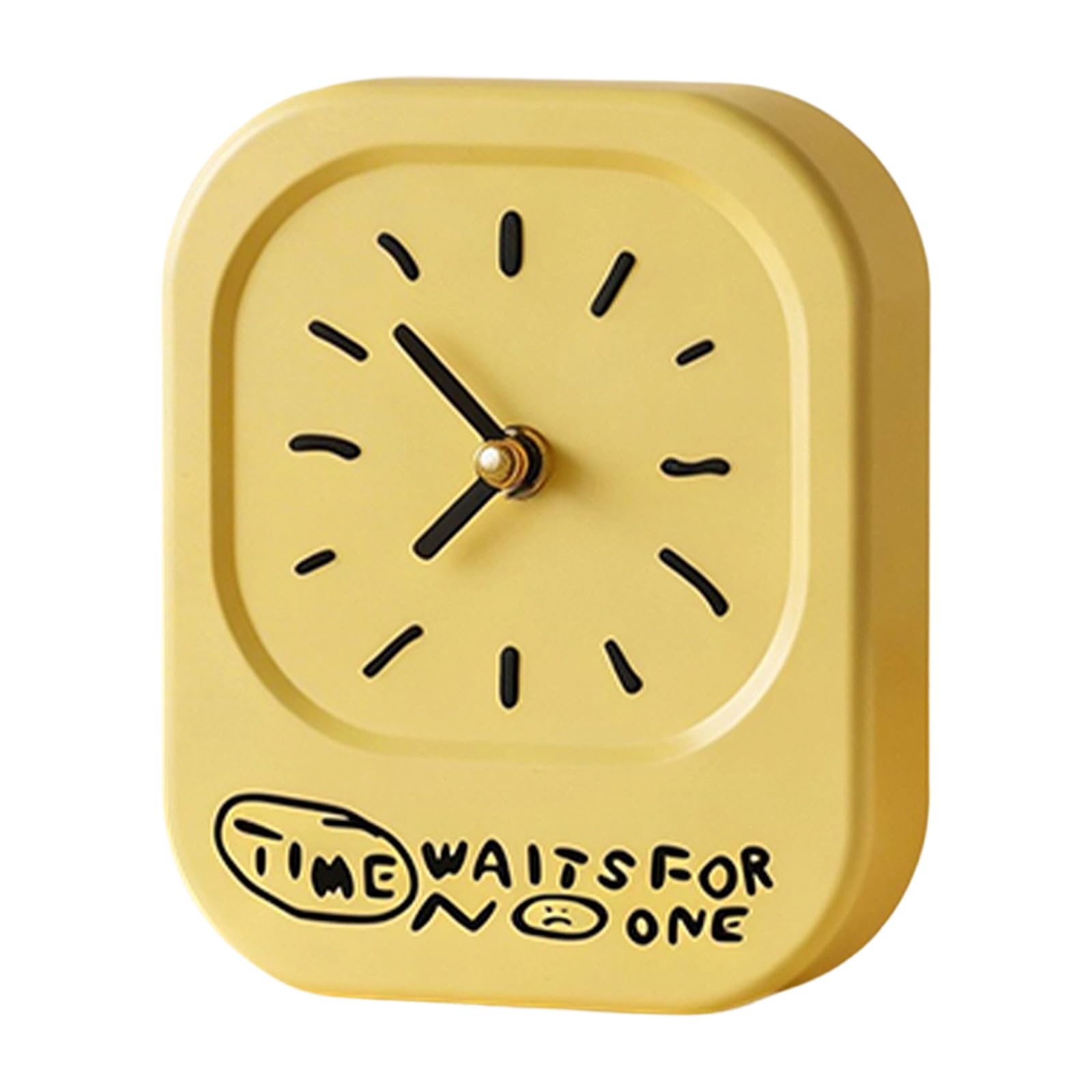 Kaeltsyn Battery Operated Analog Bedside Clock on Stand Decorative Silents None Ticking Desk Clocks