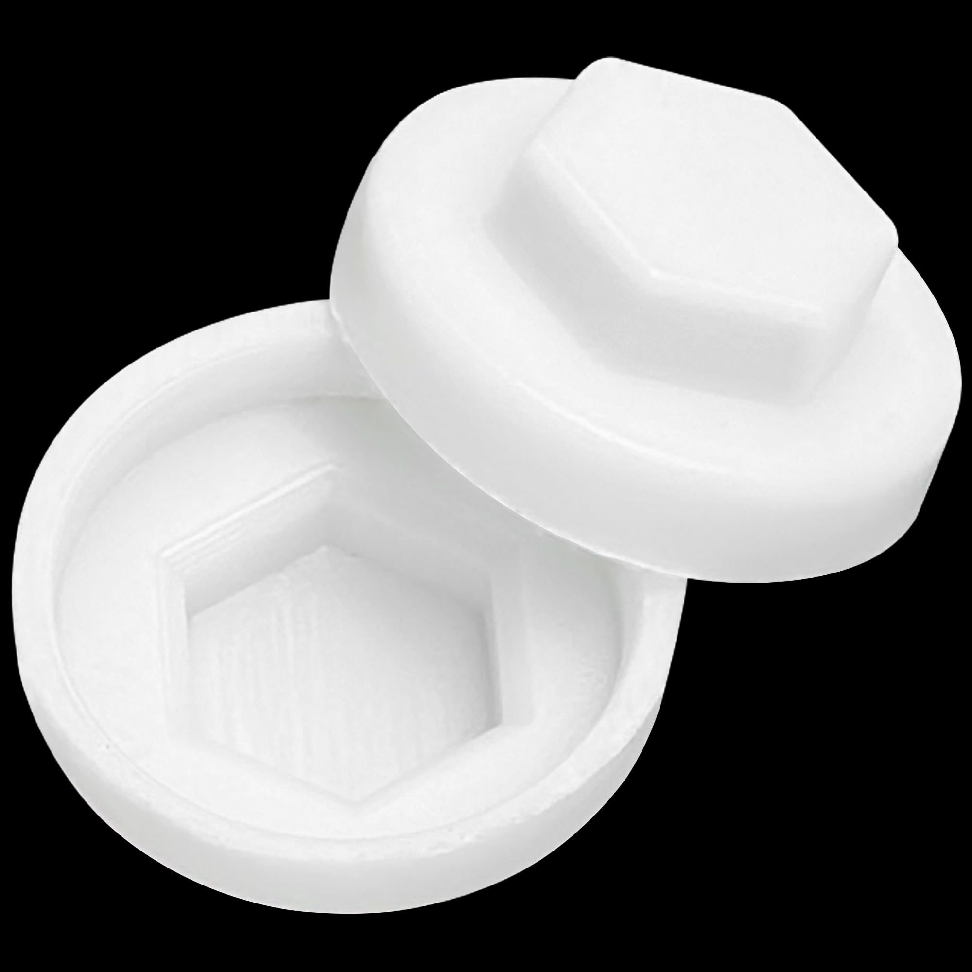 200 PCS Hex Head Screw Cover Caps, Waterproof Plastic Caps for Hex and Self-Drilling Screws, Metal Roofing - Image 3