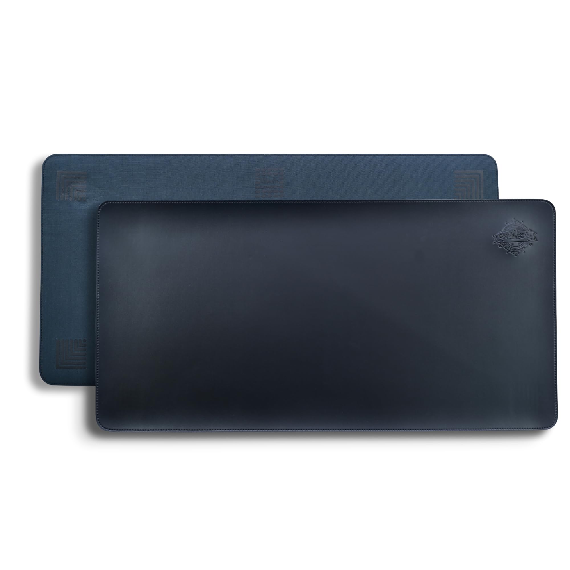 Charlie London Leather Desk Mat – 80x40 cm Waterproof, Non-Slip Desk Pad – Durable & Travel-Friendly Laptop Mat – Premium PU Leather Desk Protector for Home & Office (Black)