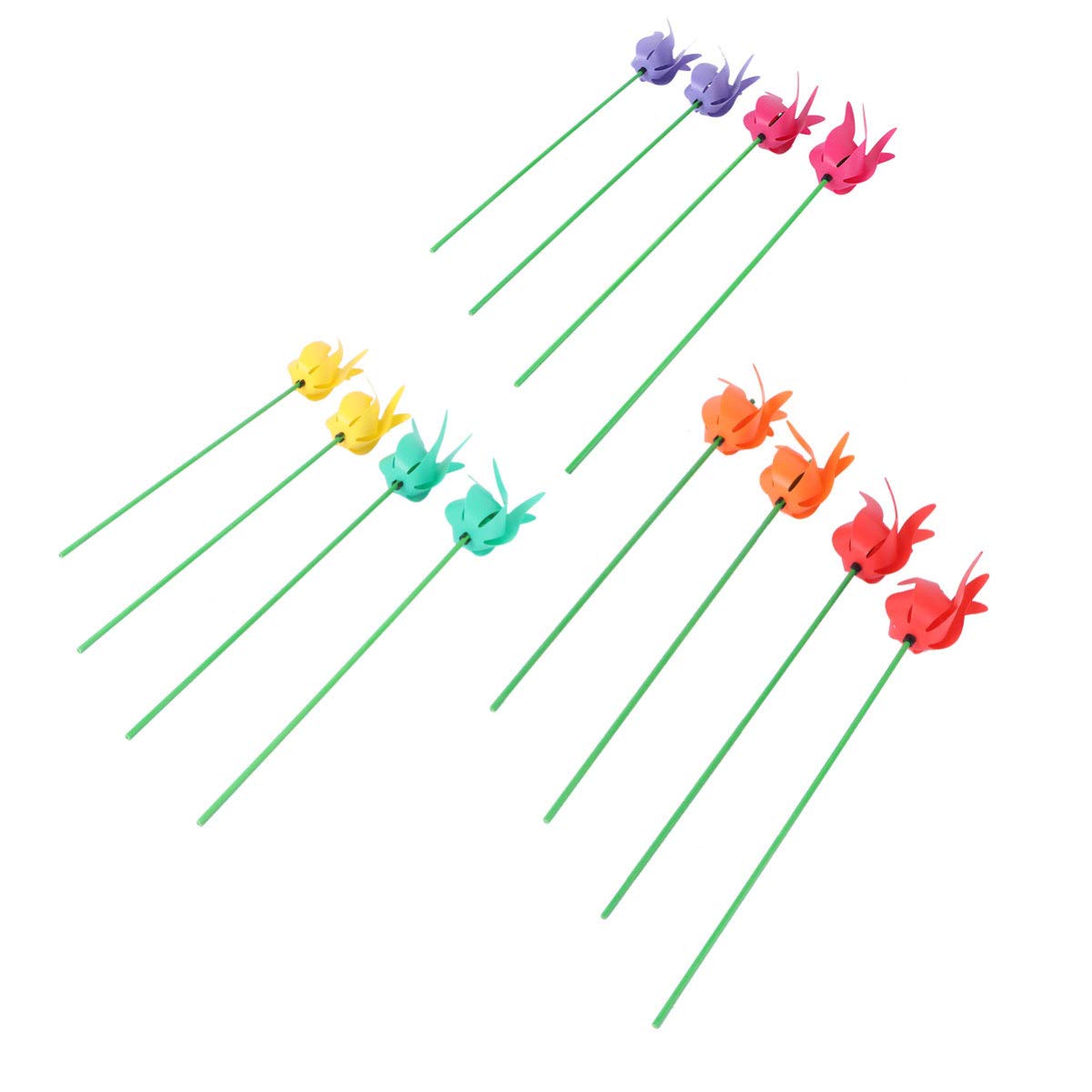 Operitacx 12pcs Tulip Windmill Decorations Spring Tulip Hanging Decor for Garden Holiday Wedding Photos Random