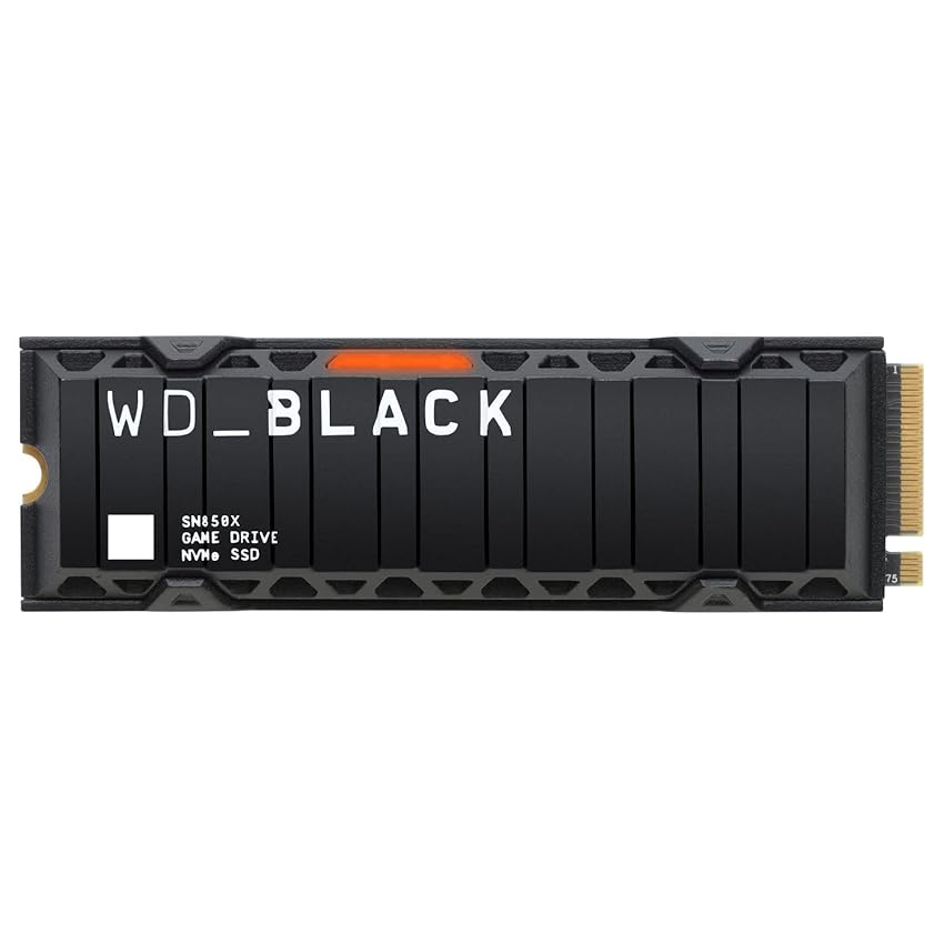 Immagine del prodotto WD_BLACK SN850X 1TB M.2 2280 Game Drive con dissipatore di calore PCIe Gen4 NVMe fino a 7300 MB/s