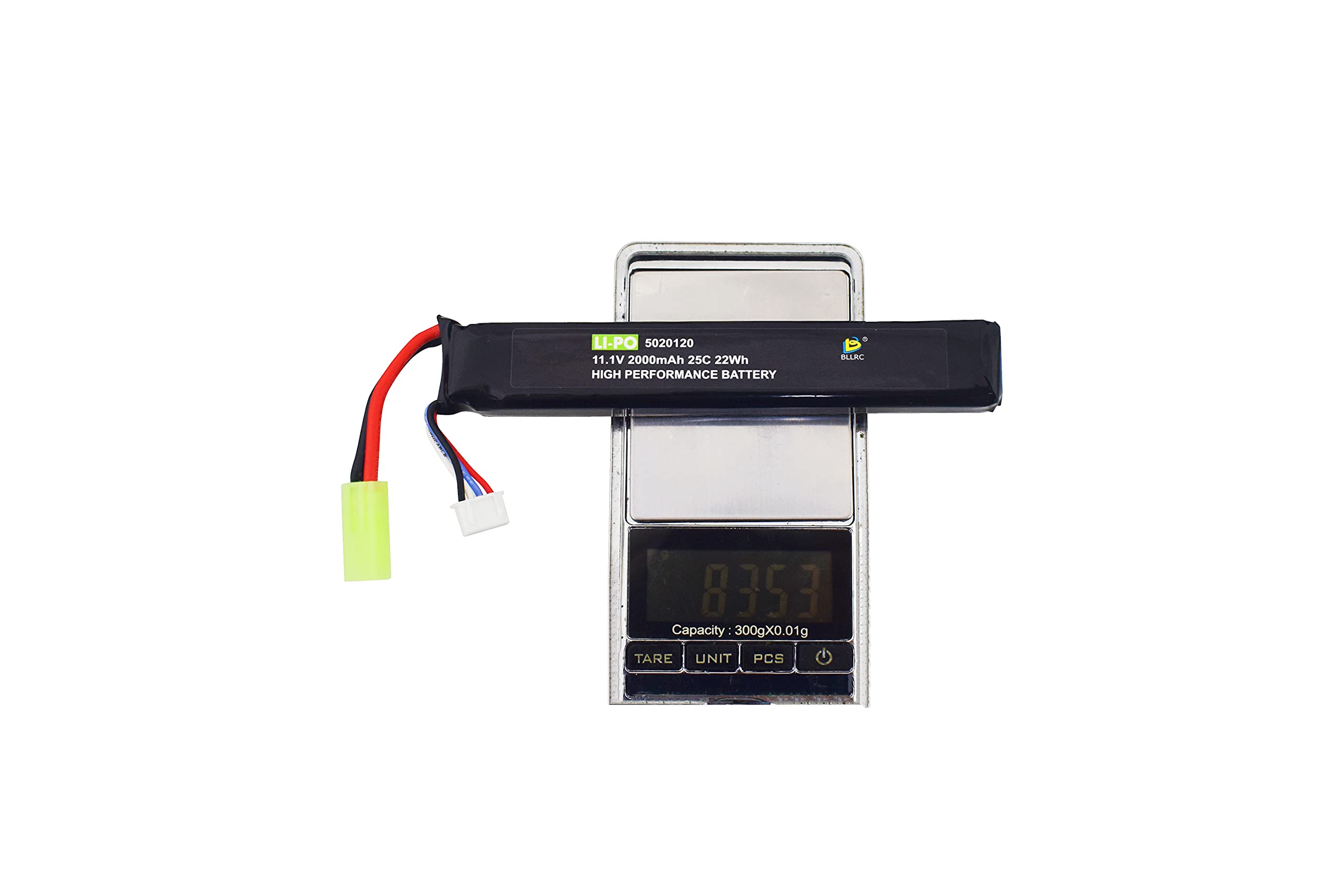 2Pezzi 3S 11.1V 2000mAh 5020120 Batteria al litio con Connettore Mini Odamiya per M4 Crane Stock M110 G36 M14 L85 AUG G3 Upgrade modifica e altre di pistole elettriche giocattolo Fucili softair