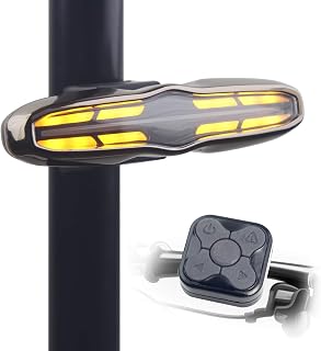 Smart Bike Tail Light with Turn Signals,Automatic Brake Sensing Light,Wireless Remote Control Bicycle Rear Lights,USB Rechargeable Waterproof Bike Warning Back Lights,Cycling Safety Accessories
