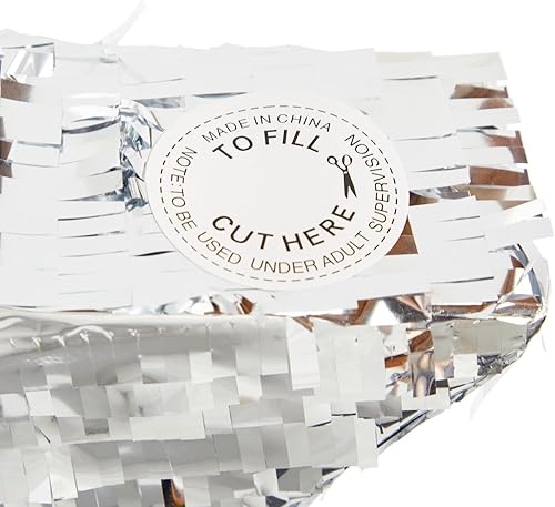 Miniatura 9 de Sparkle and Bash Piñata de estrella plateada para cumpleaños de niños, decoración de fiesta de revelación de género Twinkle Twinkle Little Star,