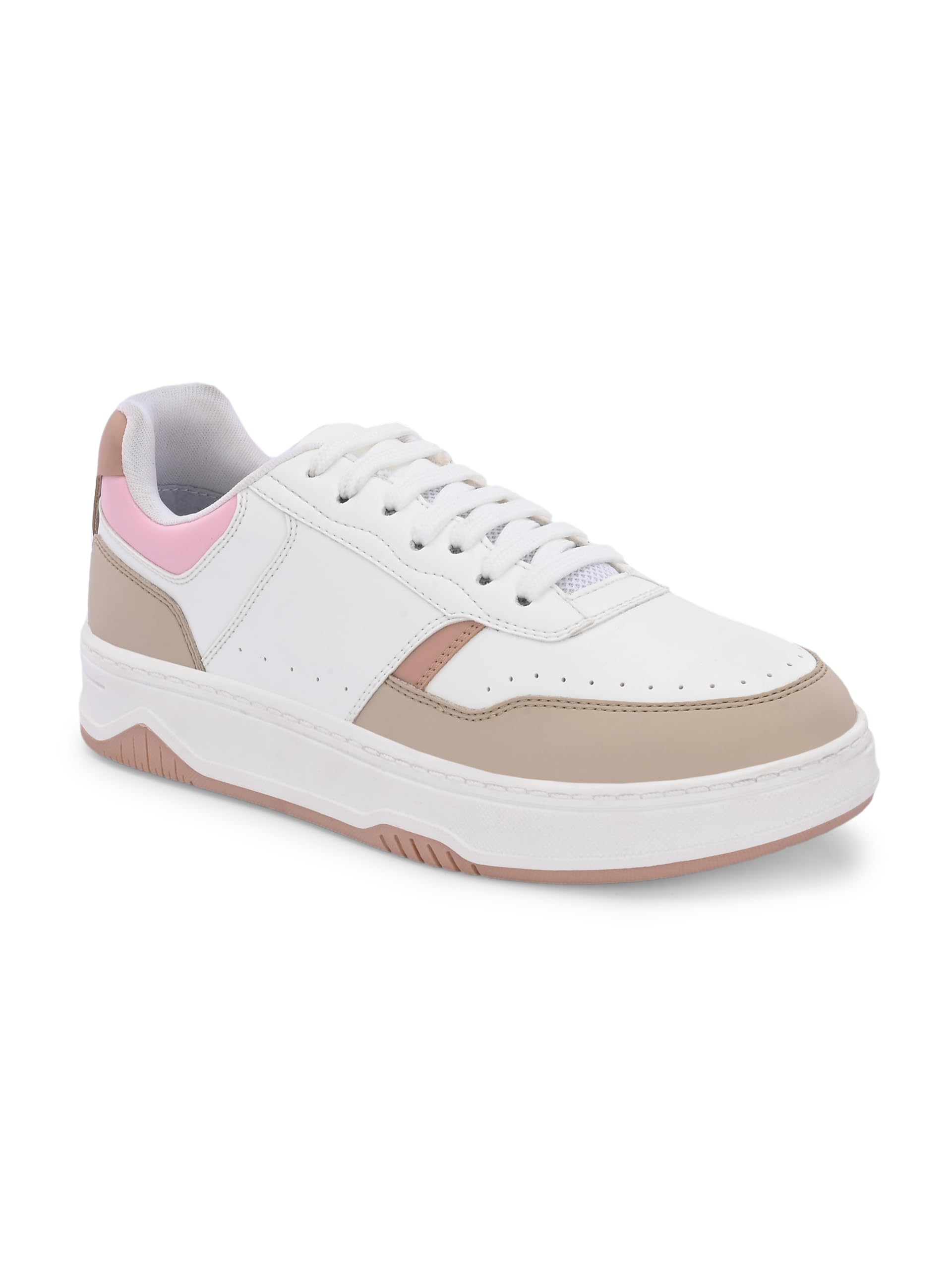 centrino Womens Casual Shoes | Colorblock Sneakers with Ultra Soft Cushion Lace-Up Shoes All-Day Comfort | Trendy & Lightweight Design | Low Top Flat Sole (7614)-picture-32