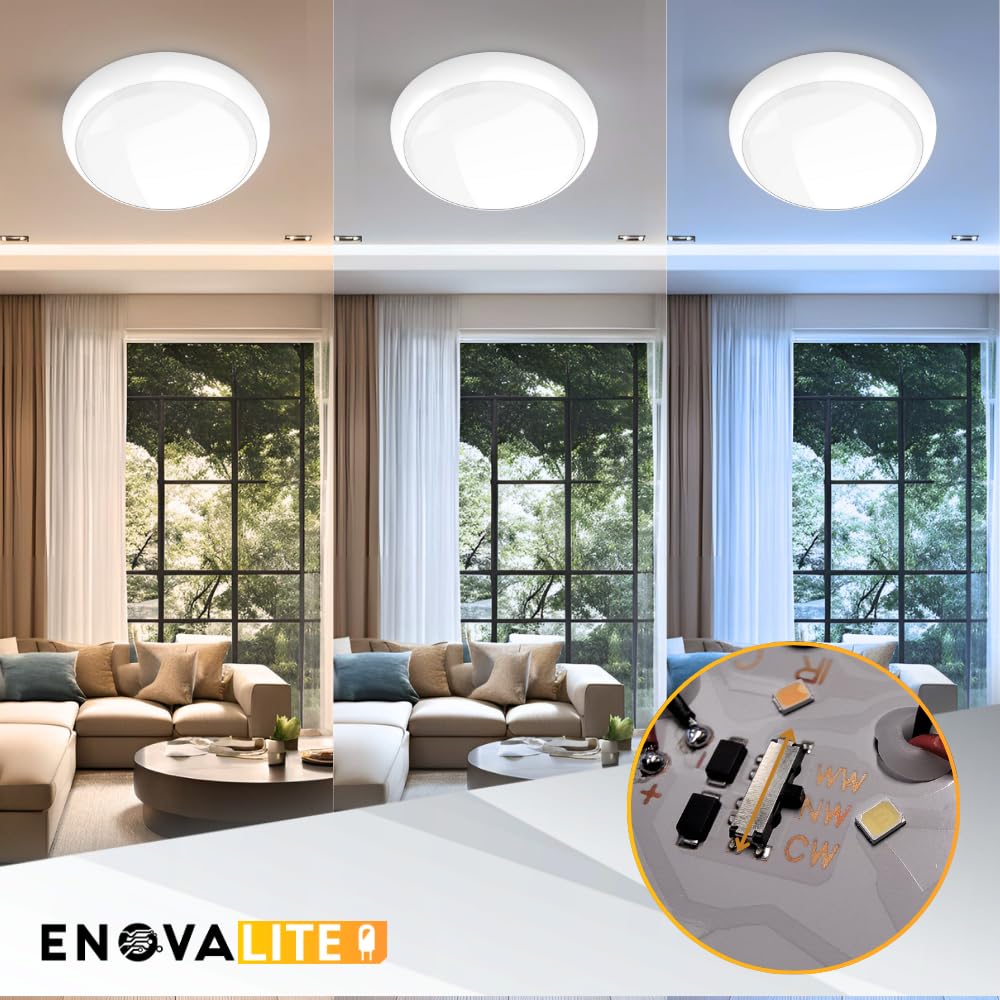 LED Notleuchte mit Akku 8h Notbetrieb oder Dauerbetrieb, Fluchtwegleuchte mit Testfunktion für Flur, Treppenhaus - IP65 Notbeleuchtung Stromausfall - mit Fernbedienung für TEST