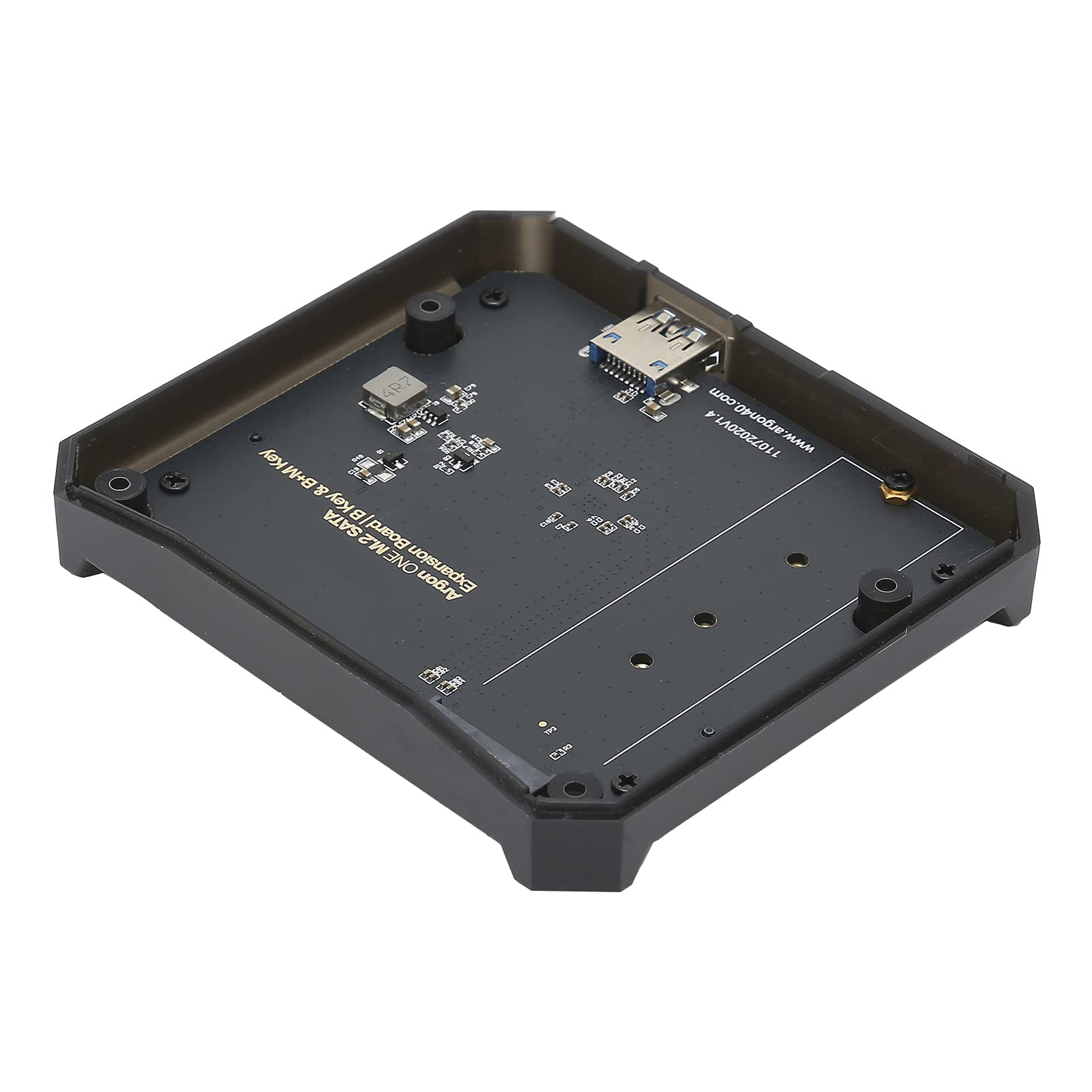 Cryfokt Caja de Placa de Expansión 4B M.2, Adaptador USB3.0 a SSD, Solución de Almacenamiento de Alta Velocidad para Entusiastas de la Informática ABS + PCB