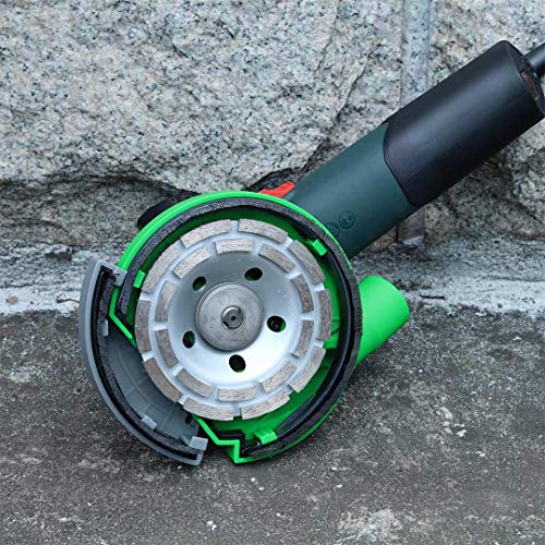 Diment Power Universal Surface Grinding Dust Shroud for Angle Grinder 4 inch/ 4.5 inch/ 5 inch. Collect Grinding Dust-Wood,Stone,Cement,Marble,Rock,Granite,Concrete