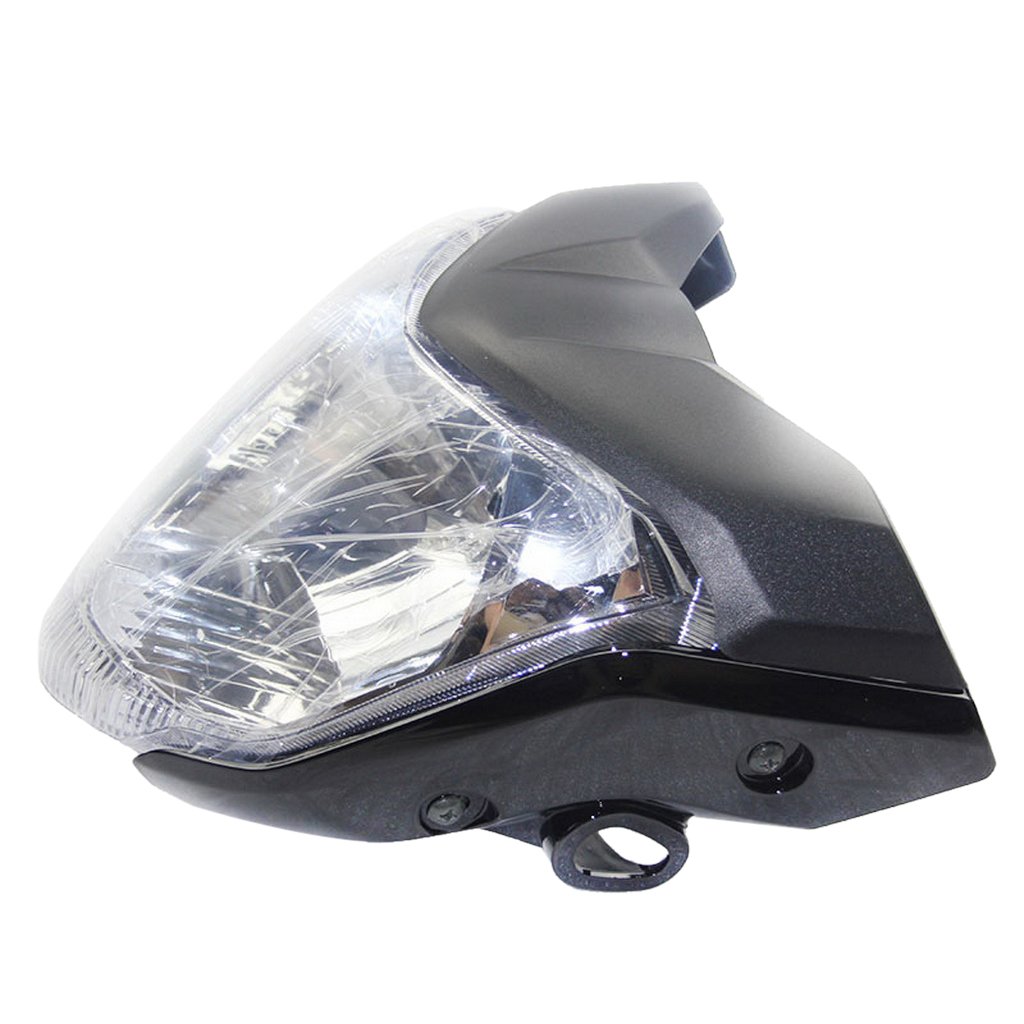 Homyl Tête de Fourche Plaque,Phare de Moto,Phare de Moto LED pour Yamaha - Noir
